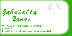 gabriella nanai business card